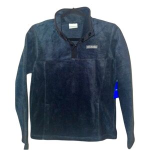 NWT Kids Columbia Snap Up Fleece Pull Over Sweatshirt Size Youth Large